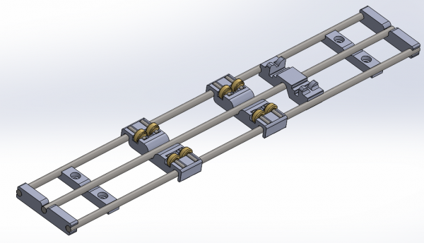 Vitrinen-Rollenstand H0