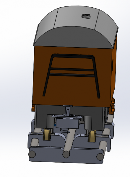Vitrinen-Rollenstand H0